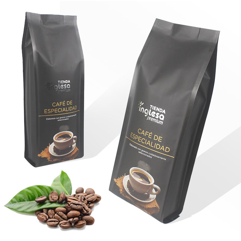 Side-gusset coffee pouch