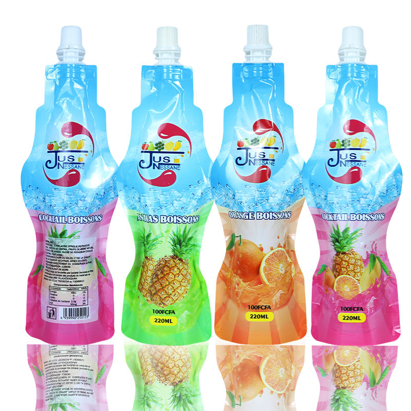 Spout pouch for yogurt drinks